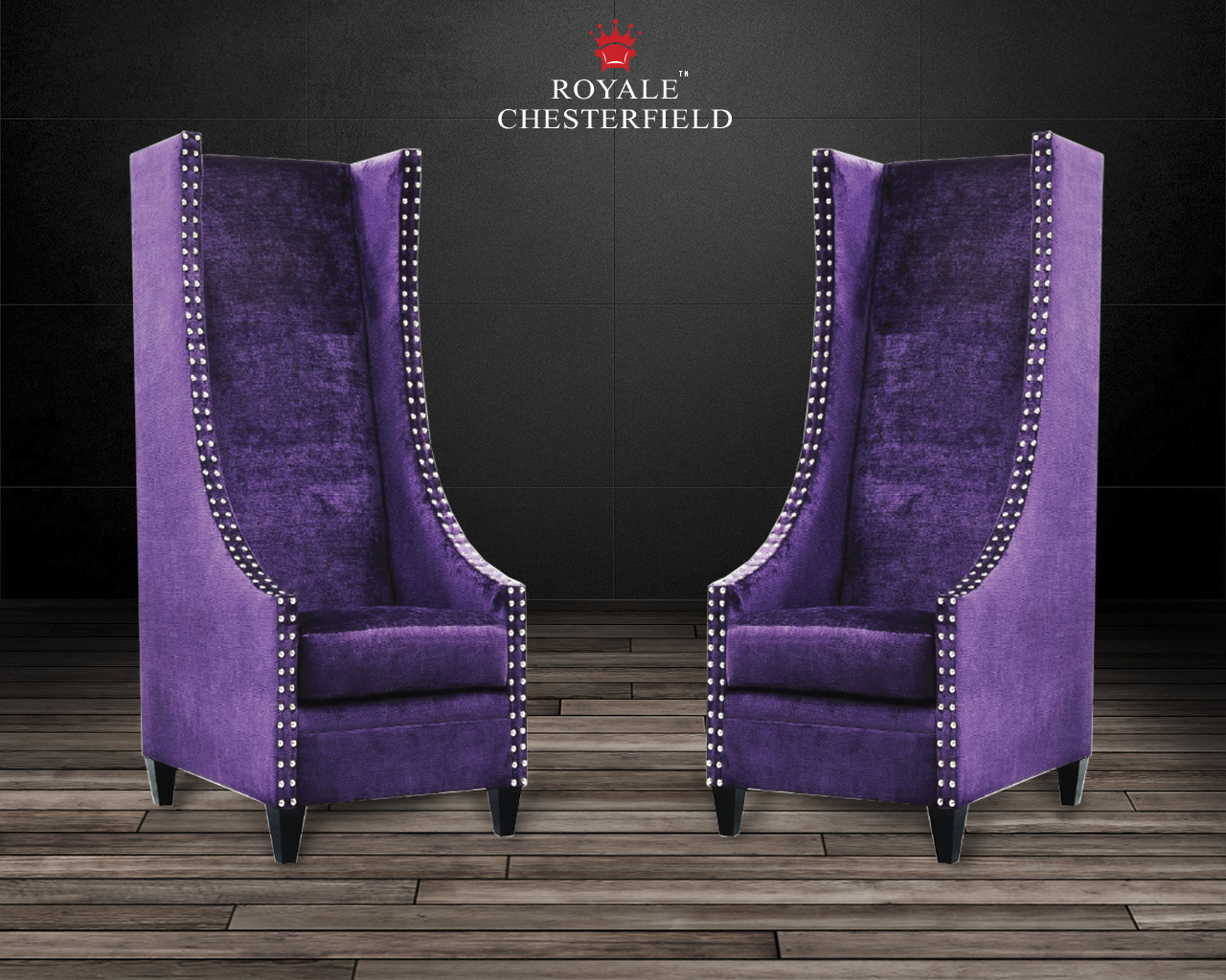 ROYALE CHESTERFIELD CUSTOM EXTRA TALL HIGH BACK CHAIR